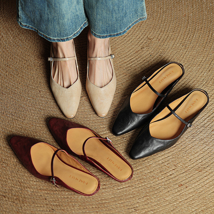 Alden & Archer™| Ulvessa Leather Mules