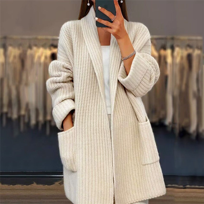Zara | Elegant Long Cardigan with Pockets