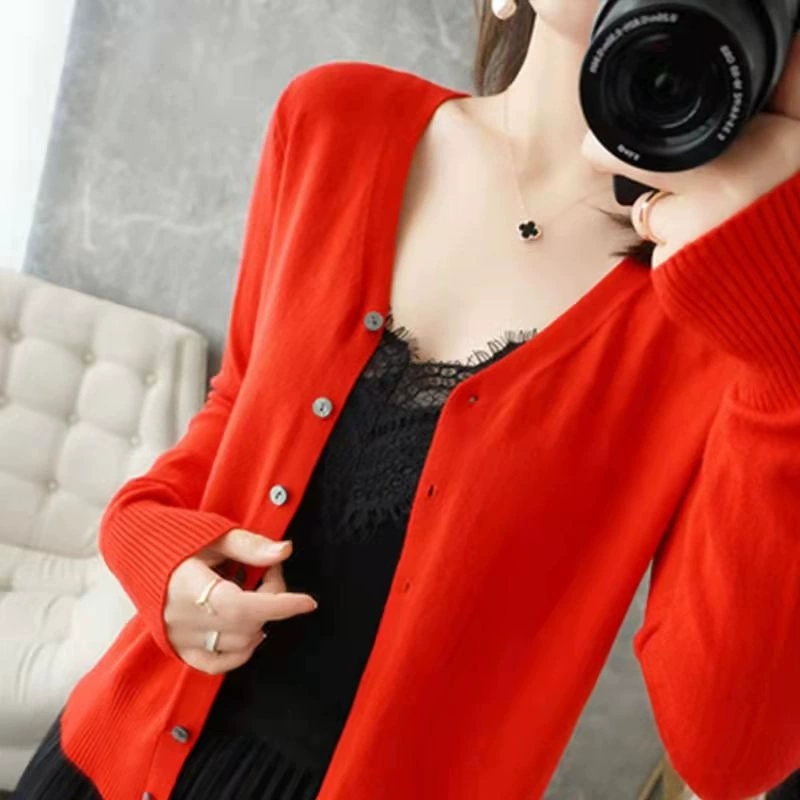 Olivia | Women's Casual V-Neck Knit Cardigan