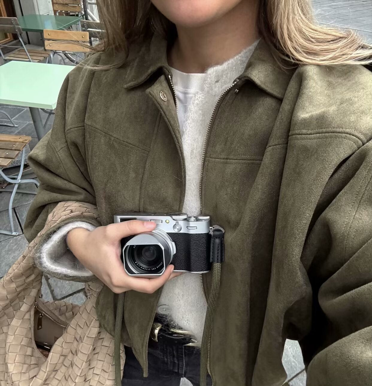 Kaori | Suede pilot jacket