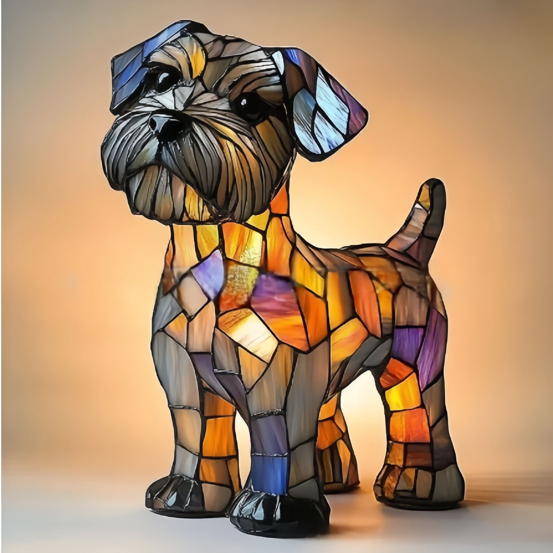 Doudou – Magical lamp for dogs made of colored glass