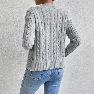 Martha | Chic Women's Long Sleeve Button Cardigan