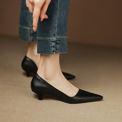 Alden & Archer™ | Kynora Leather Heels