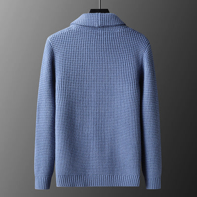 Lorenzo Waffle-Knit Cardigan