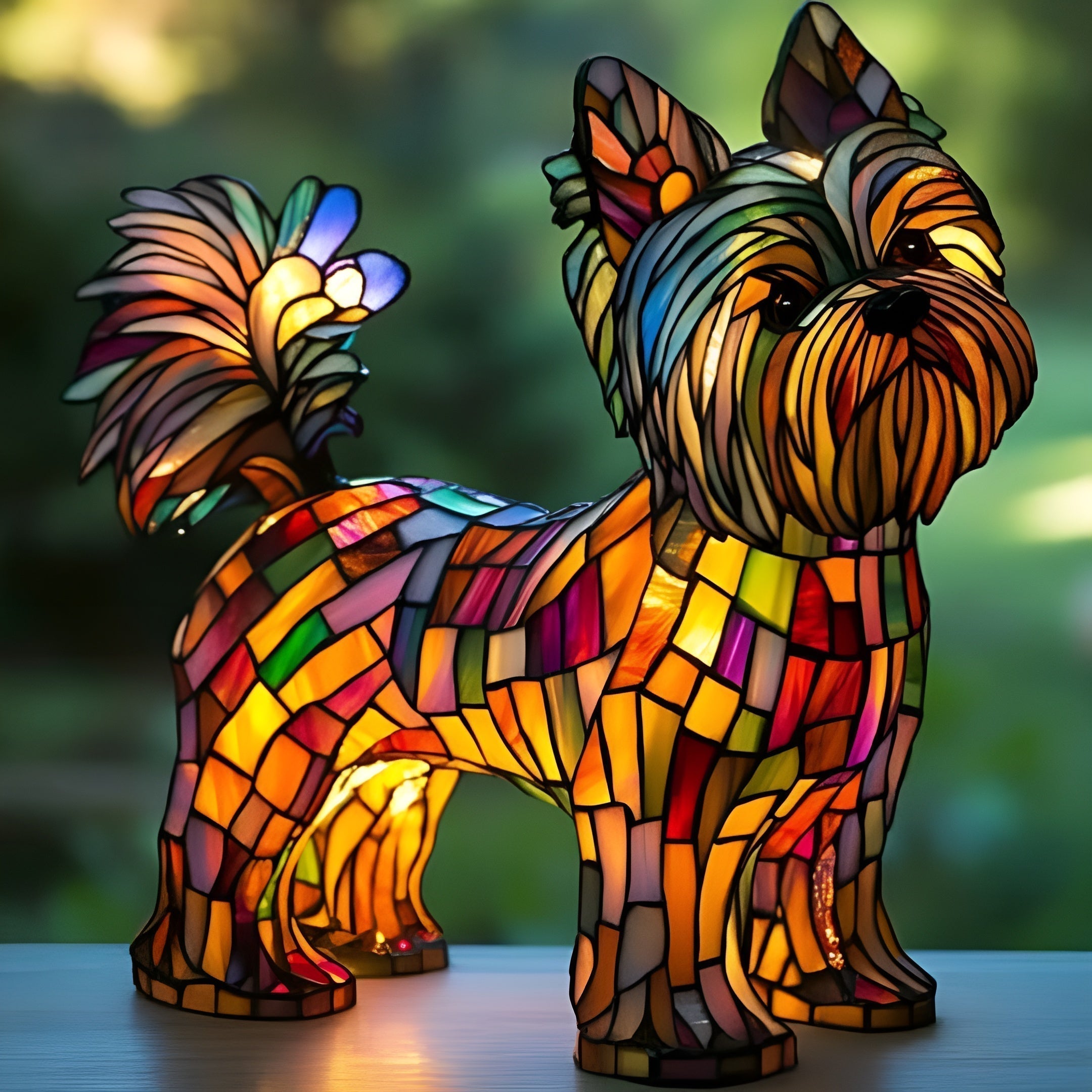 Plume – Magical lamp for dogs in colored glass