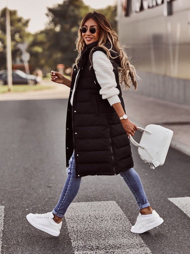 Annie | Women's Quilted Vest with Hood