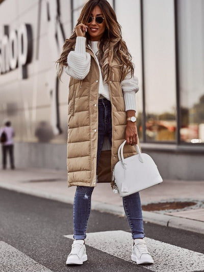 Annie | Women's Quilted Vest with Hood