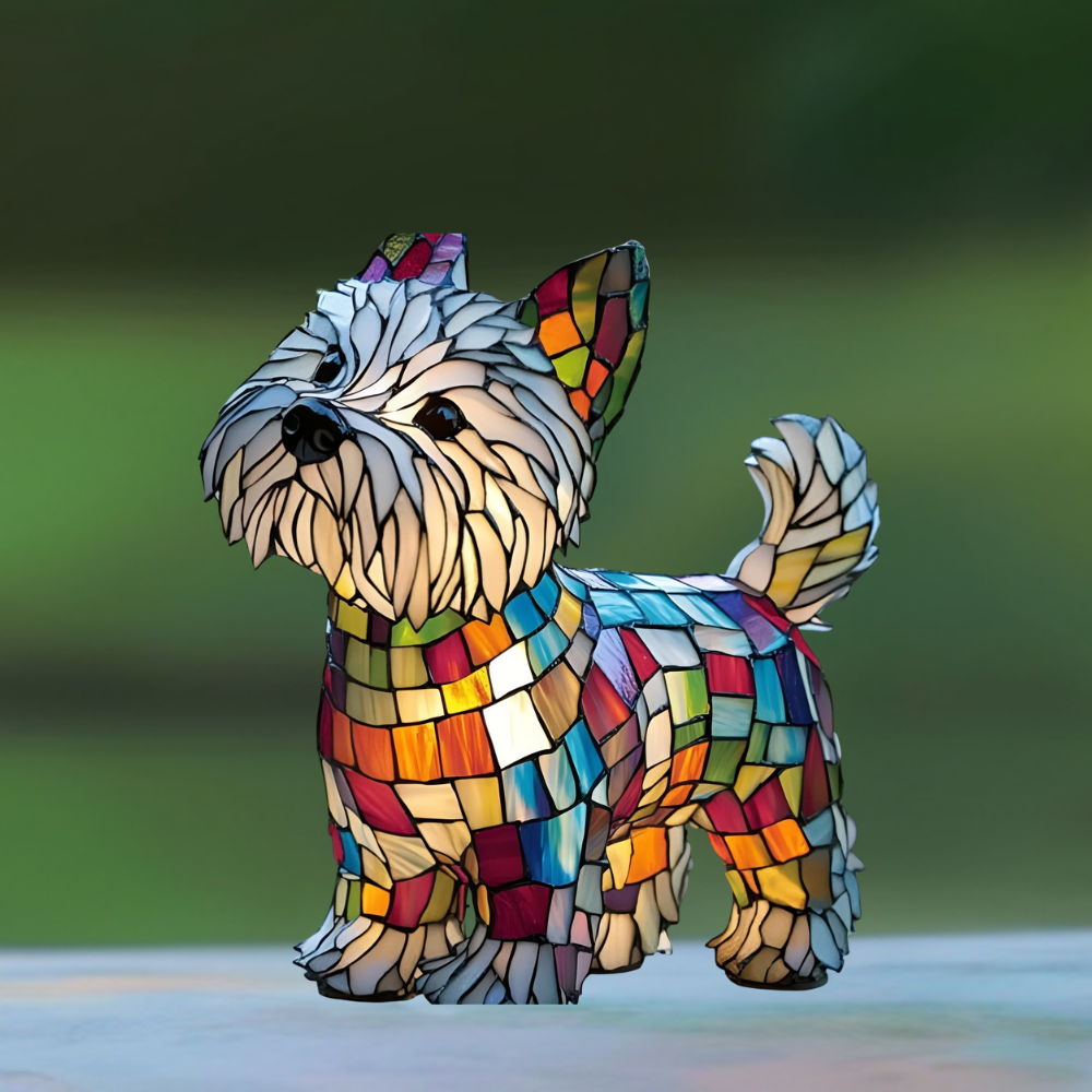 Toutou – Magical lamp for dogs made of colored glass