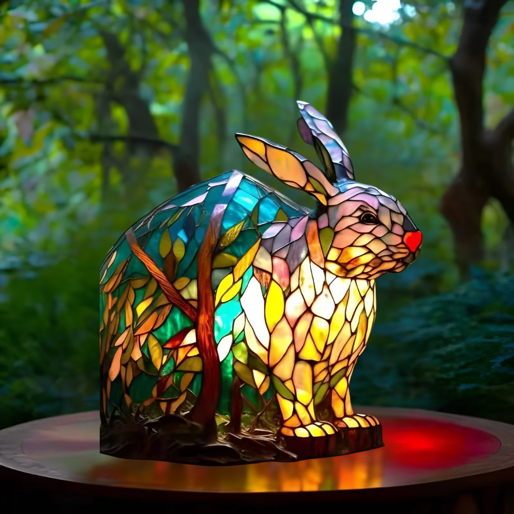 Pinpin – Magical colored glass rabbit lamp