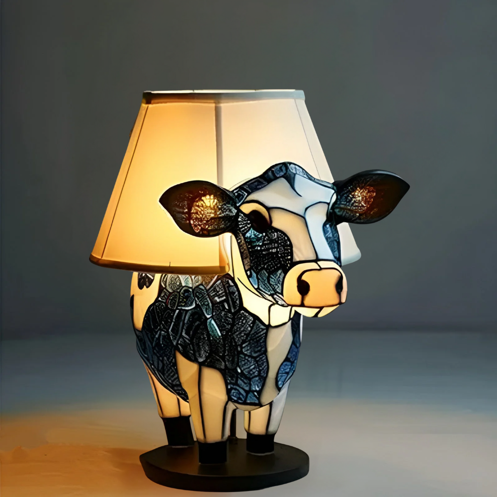 Clochette – Magic cow lamp in colored glass