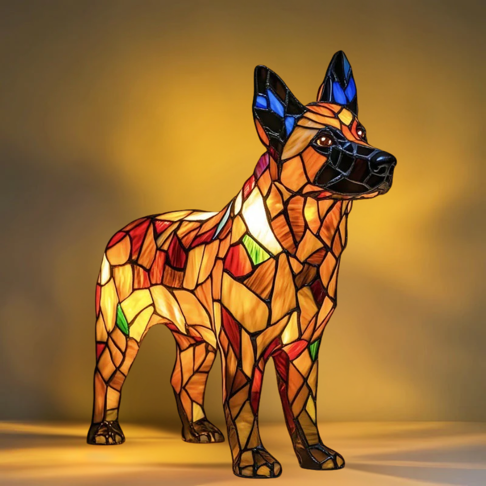Zouzou – Magical lamp for dogs made of colored glass