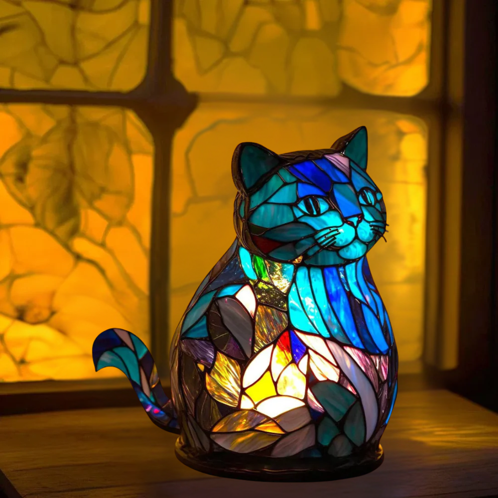 Nala – Magical lamp for cats in colored glass