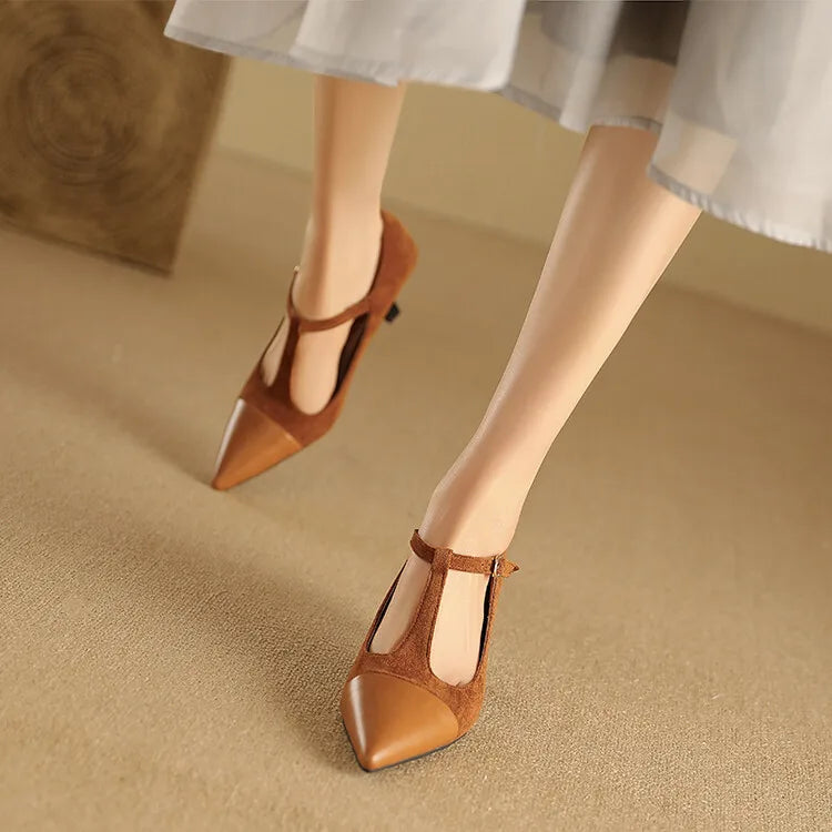 Alden & Archer™| Zalvoria Leather Heels