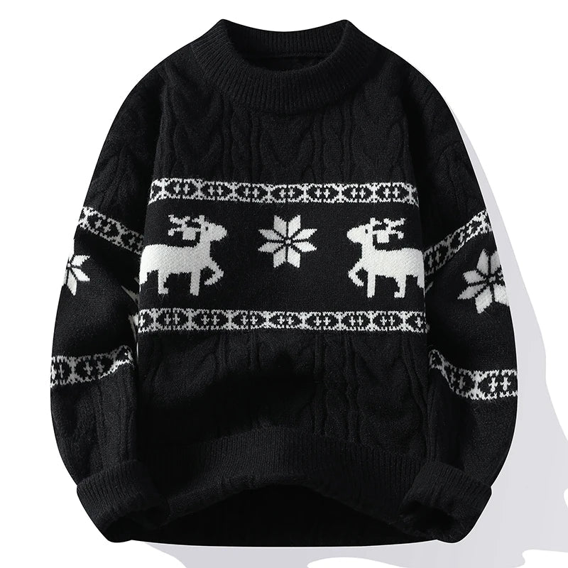 Cozy Reindeer Knit Sweater