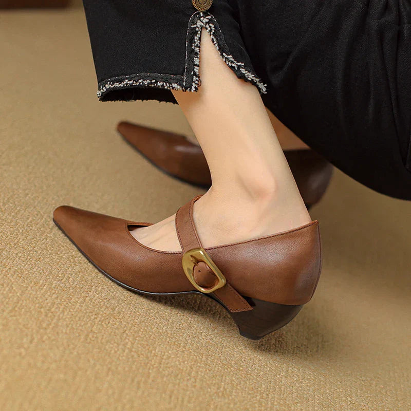 Alden & Archer™| Lunovella Leather Heels