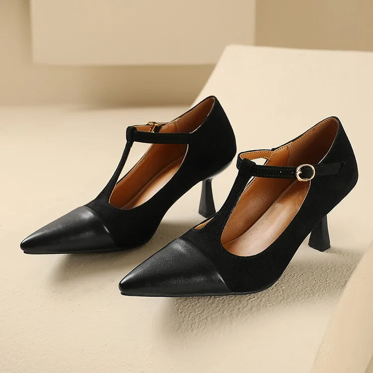 Alden & Archer™| Zalvoria Leather Heels