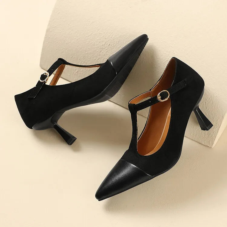 Alden & Archer™| Zalvoria Leather Heels