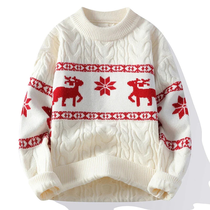 Cozy Reindeer Knit Sweater