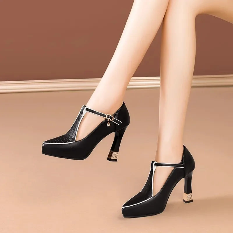 Alden & Archer™| Lenaria Leather Heels