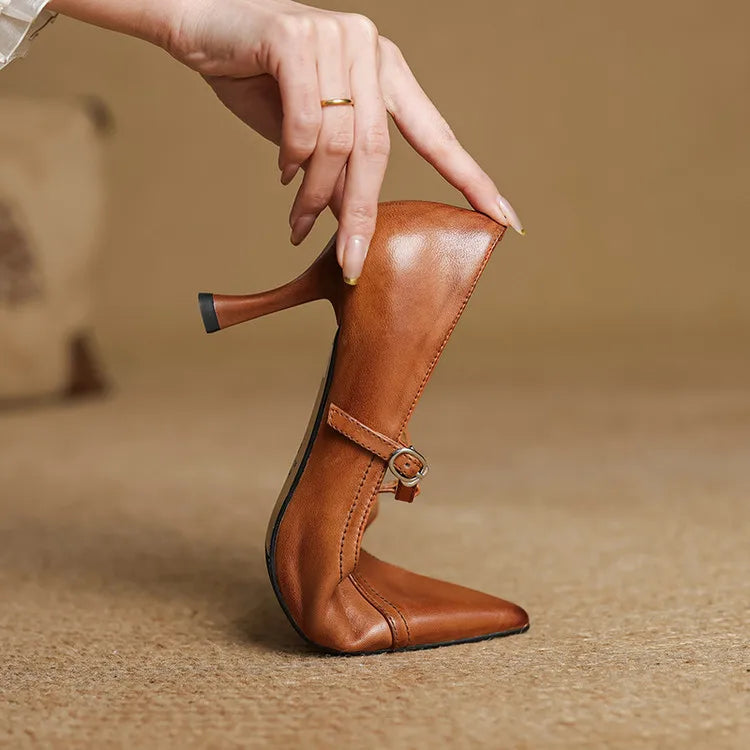 Alden & Archer™| Lumoura Leather Heels
