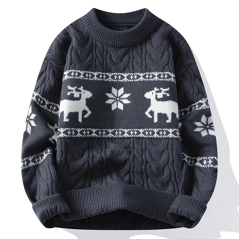 Cozy Reindeer Knit Sweater