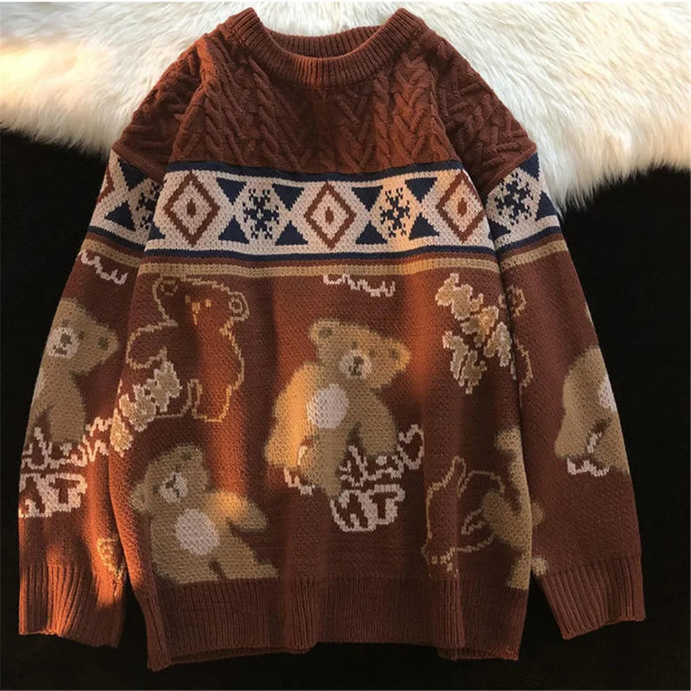 Christmas Themed Snow Bear Sweater