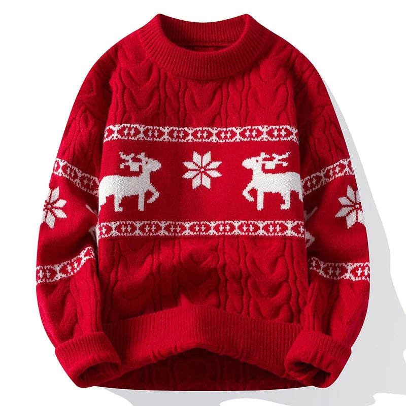Cozy Reindeer Knit Sweater