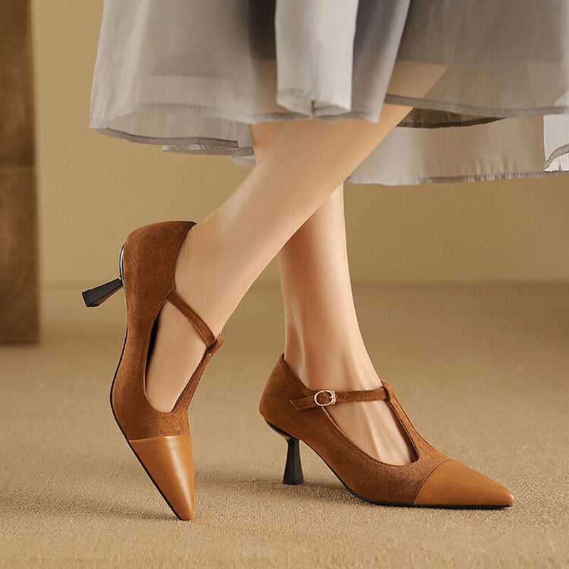 Alden & Archer™| Zalvoria Leather Heels