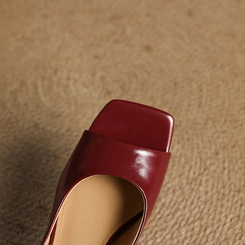 Alden & Archer™| Kendra Leather Slingbacks