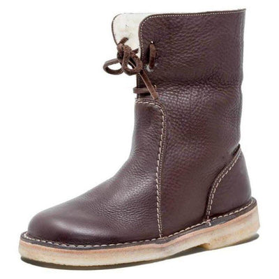 Violet | Winter-Ready Fleece Boots with Wool Lining