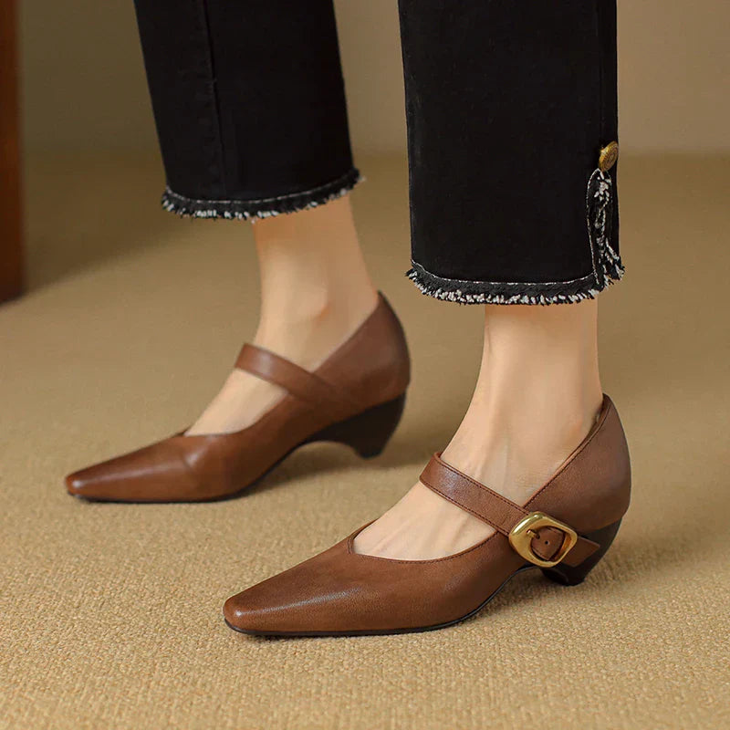 Alden & Archer™| Lunovella Leather Heels