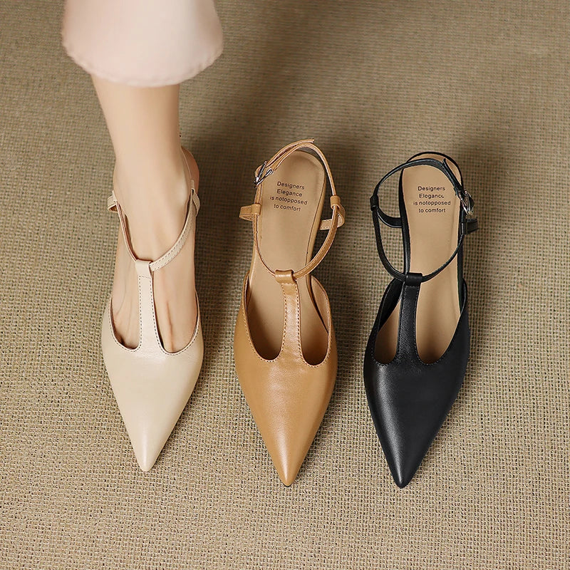 Alden & Archer™| Noravine Leather Heels
