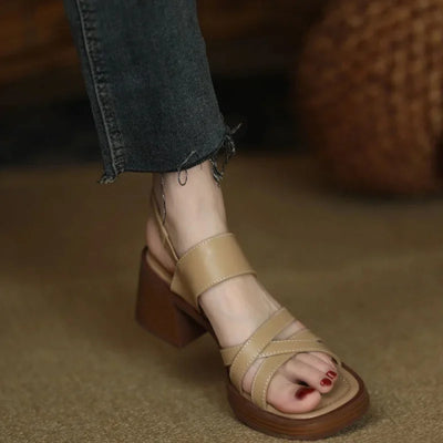 Alden & Archer™| Sivena Thick Heel Sandals