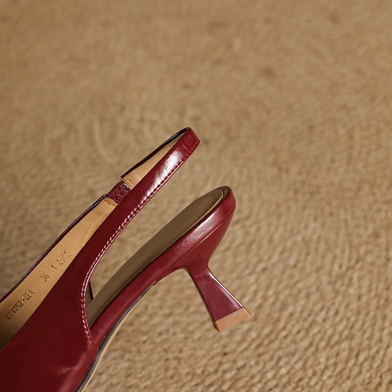 Alden & Archer™| Kendra Leather Slingbacks