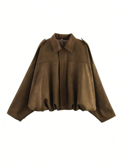 Kaori | Suede pilot jacket
