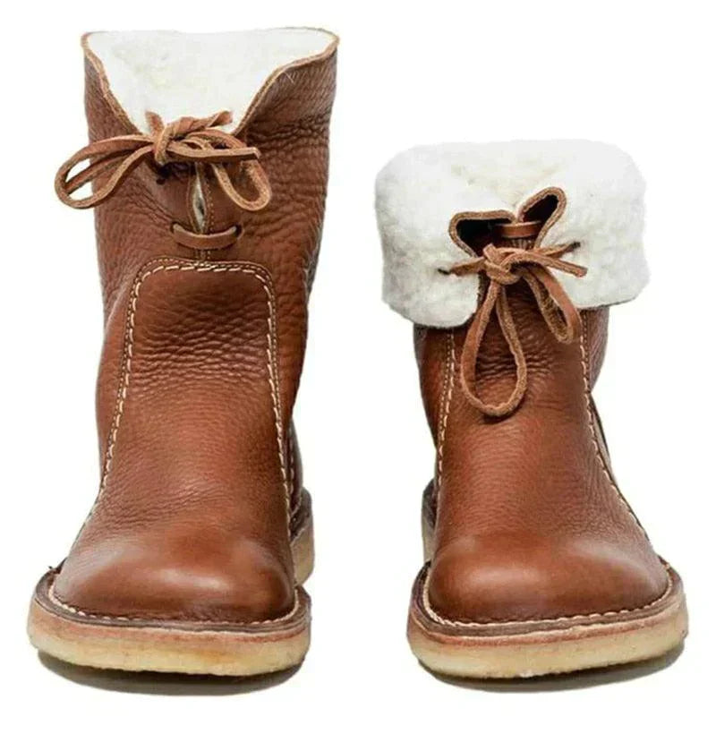 Violet | Winter-Ready Fleece Boots with Wool Lining