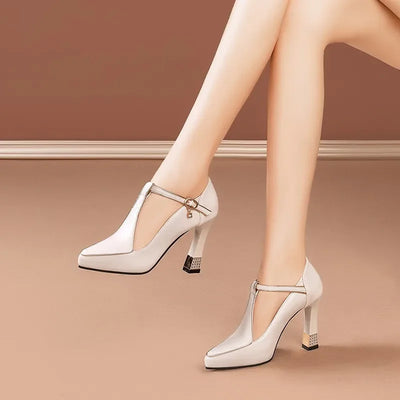 Alden & Archer™| Lenaria Leather Heels