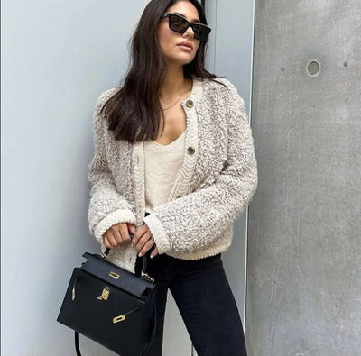 Arabella | Elegant Casual Teddy Jacket for Women
