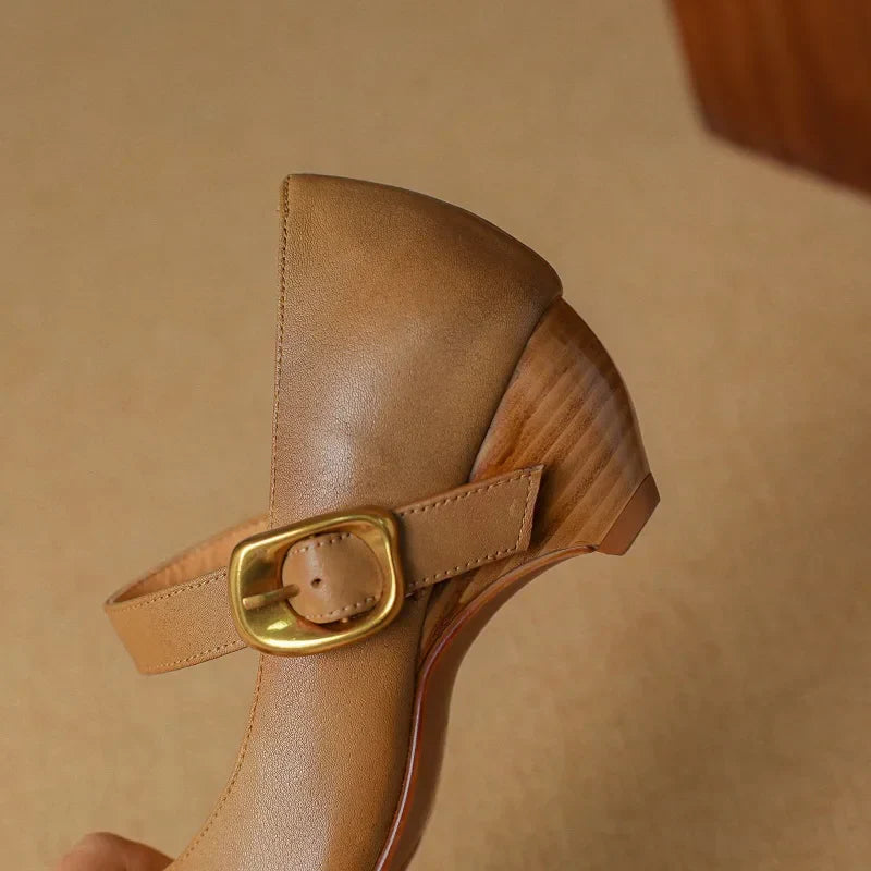 Alden & Archer™| Lunovella Leather Heels