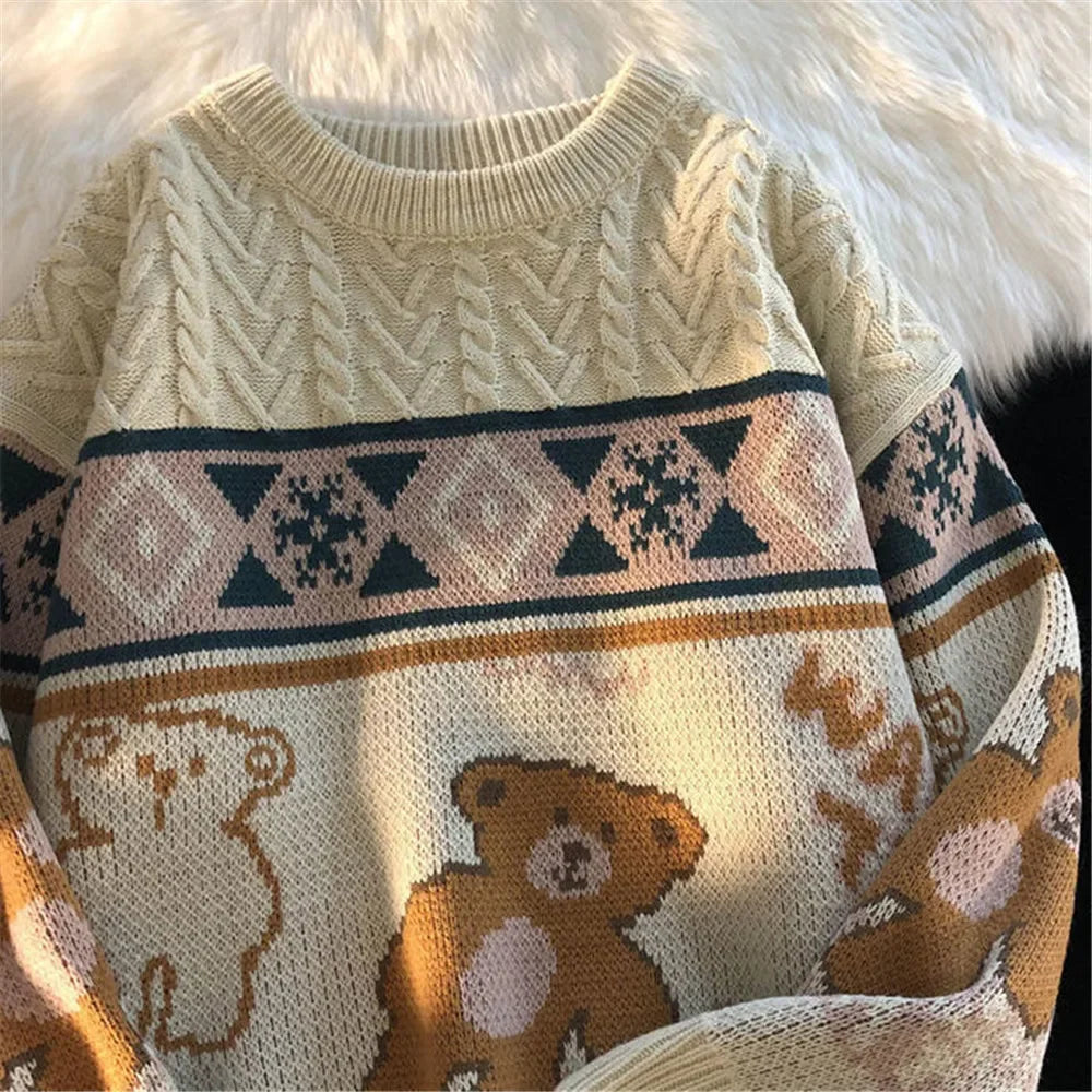 Christmas Themed Snow Bear Sweater
