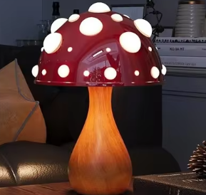 Twinkling toadstool table lamp
