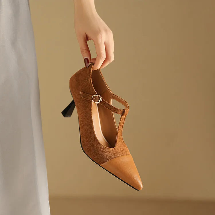 Alden & Archer™| Zalvoria Leather Heels