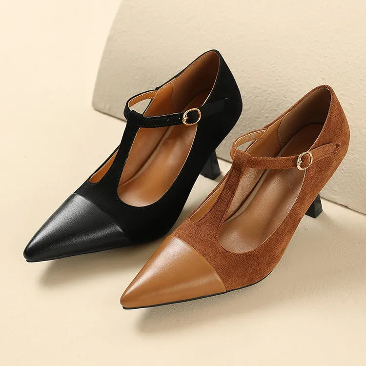Alden & Archer™| Zalvoria Leather Heels