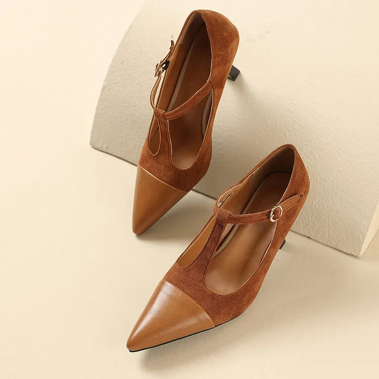Alden & Archer™| Zalvoria Leather Heels