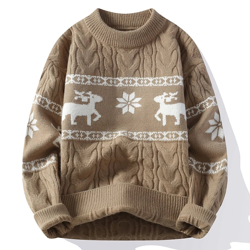 Cozy Reindeer Knit Sweater