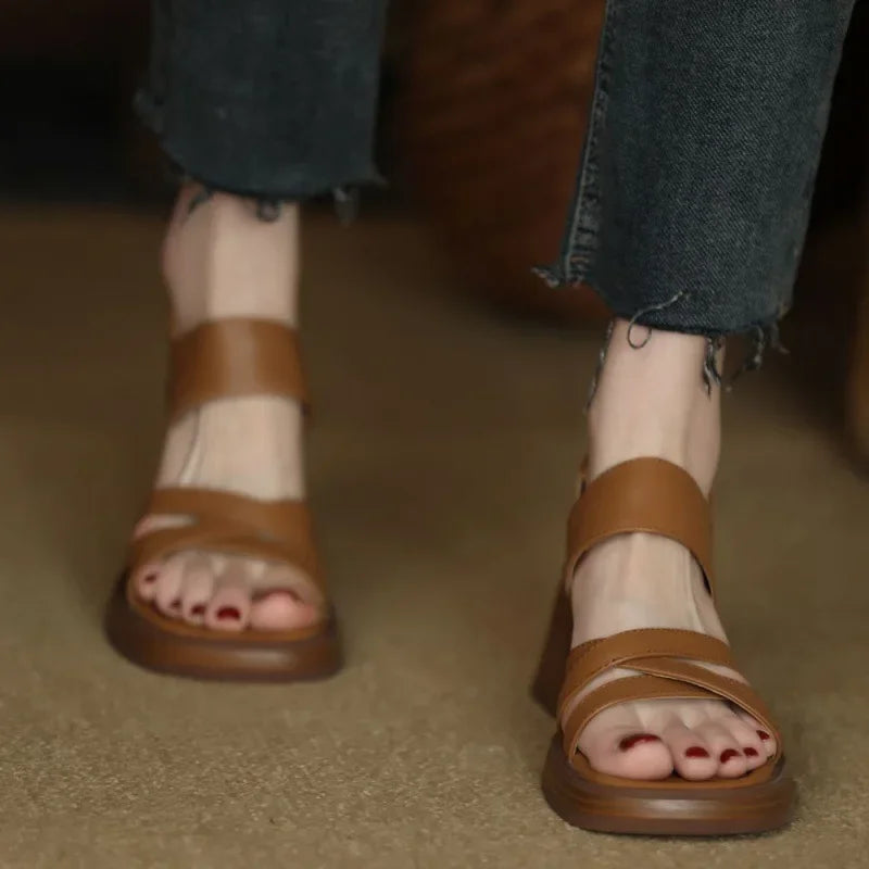 Alden & Archer™| Sivena Thick Heel Sandals