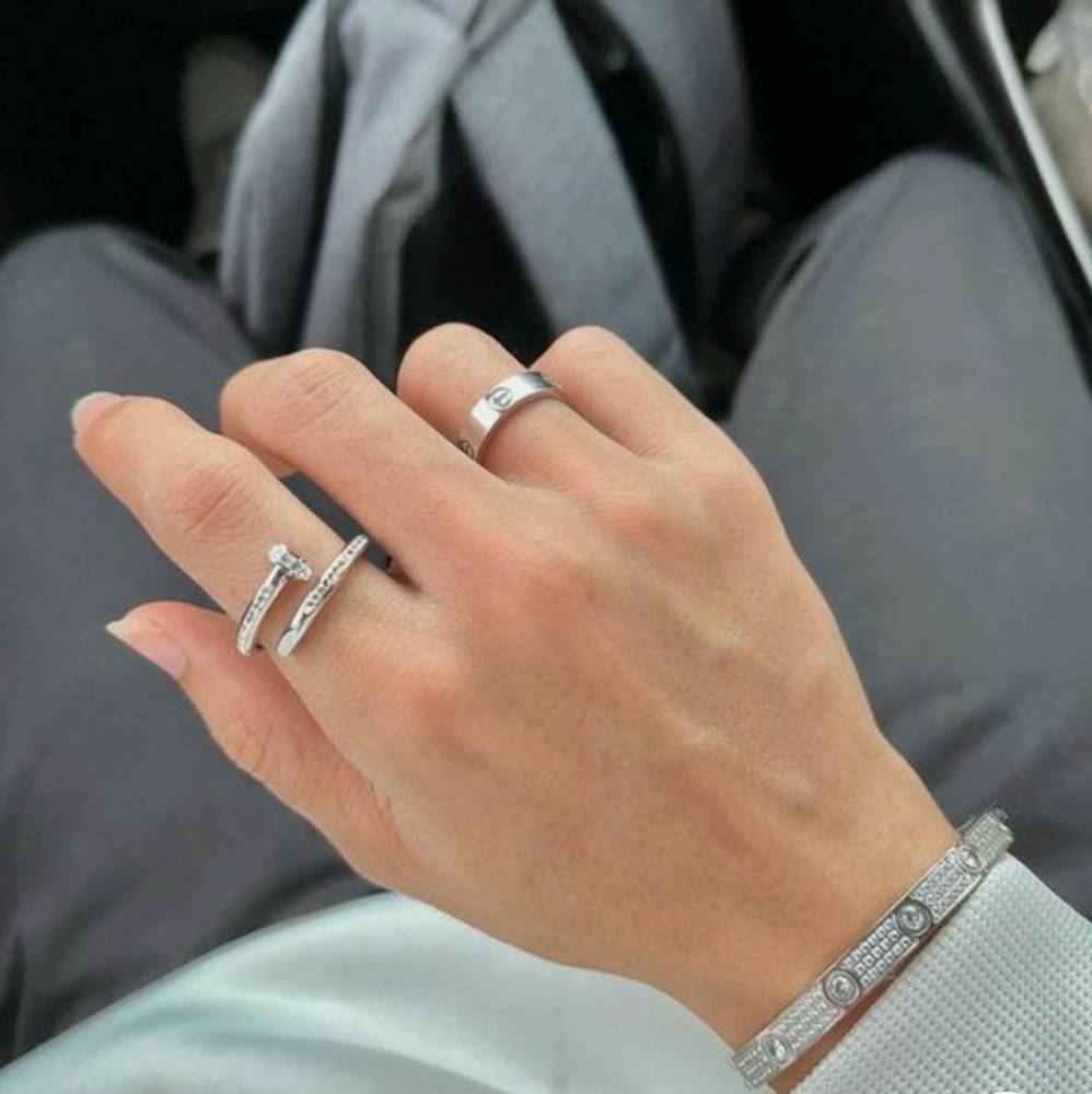 Eternity Bracelet (stainless steel, premium silver finish)