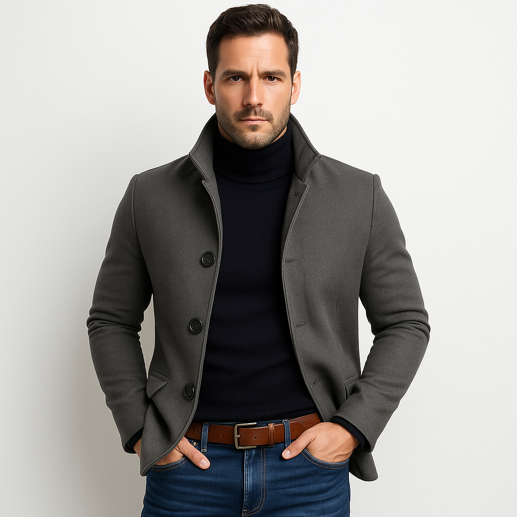 Men's Slim Fit Coat | Modern