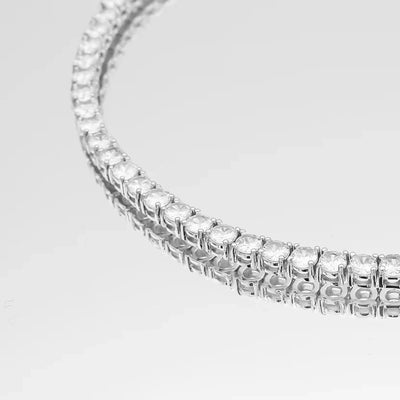 Classic Tennis Necklace 2.5mm (Silver Finish)