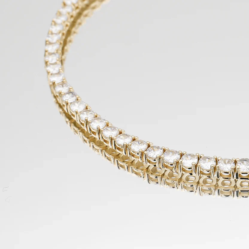 Classic Tennis Necklace 2.5mm (Gold Plated)